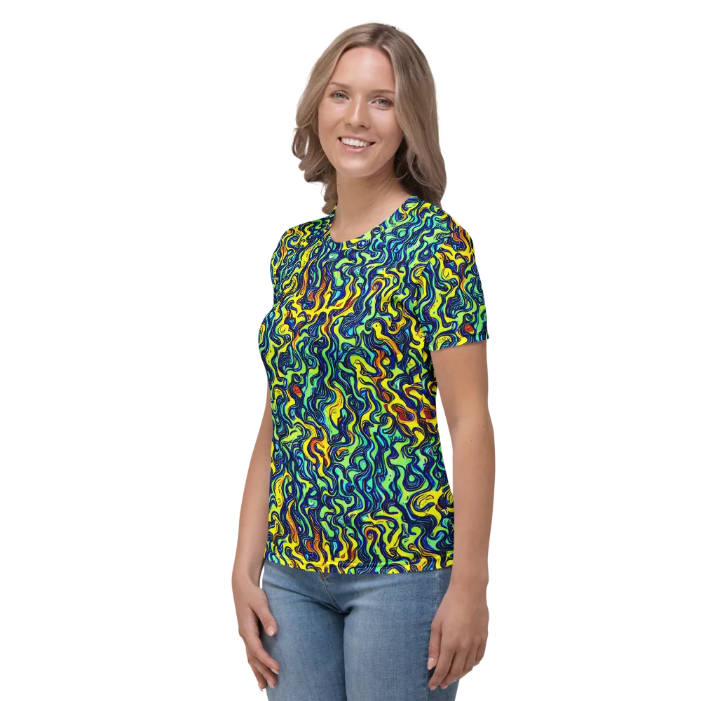 Electric Eel on Women's Crew Neck T-Shirt — Left