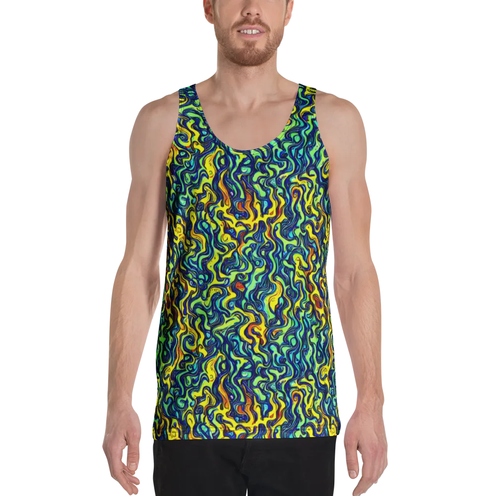 Electric Eel on Men's Tank Top — Front