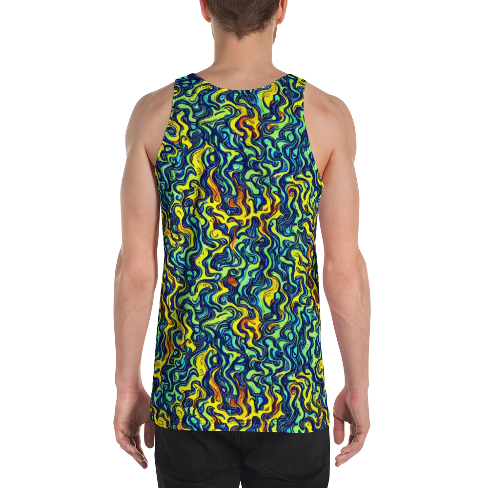 Electric Eel on Men's Tank Top — Back