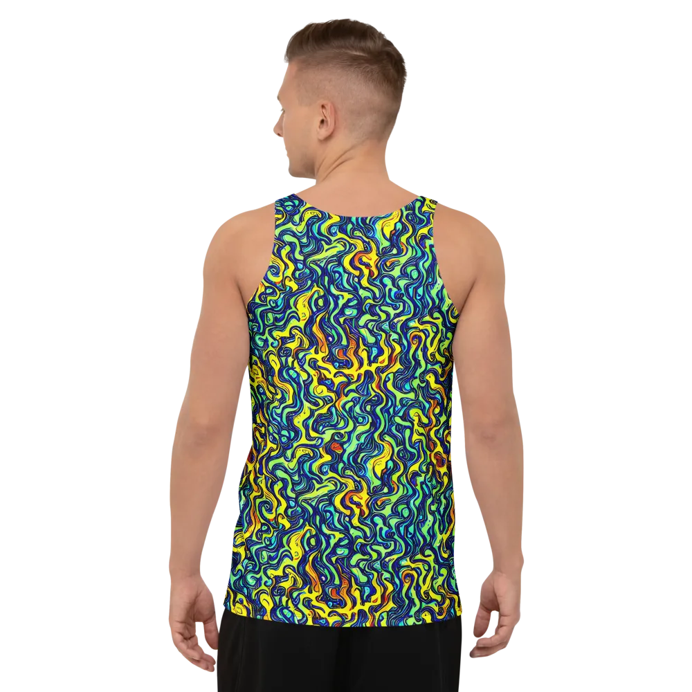 Electric Eel on Men's Tank Top — Back
