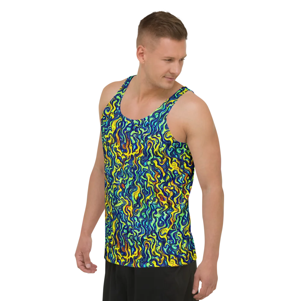 Electric Eel on Men's Tank Top — Left Front