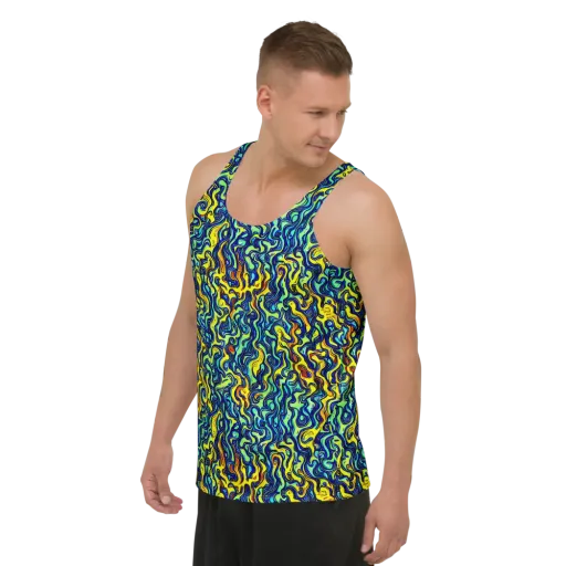 Electric Eel on a Men's Tank Top