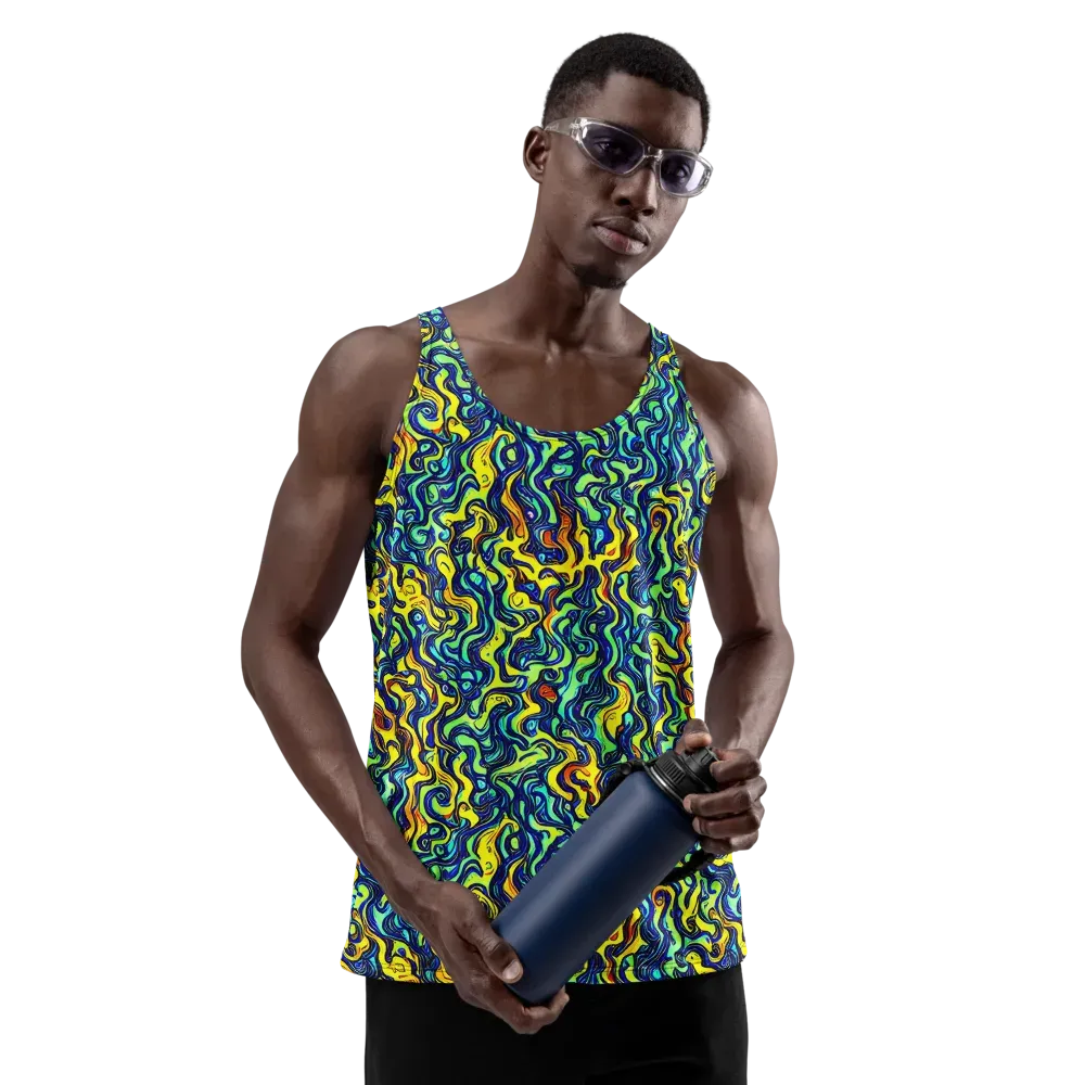 Electric Eel on Men's Tank Top — Front