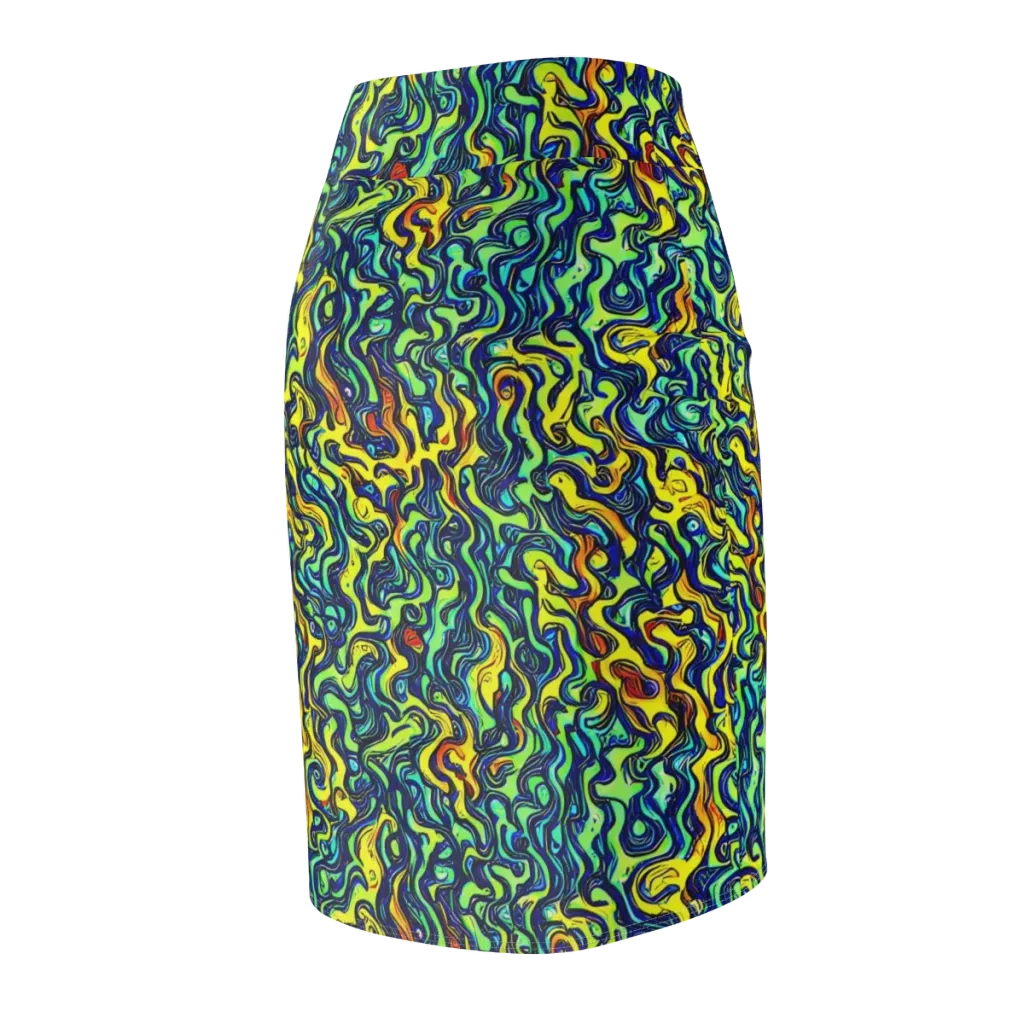 Electric Eel on Pencil Skirt — Back Side