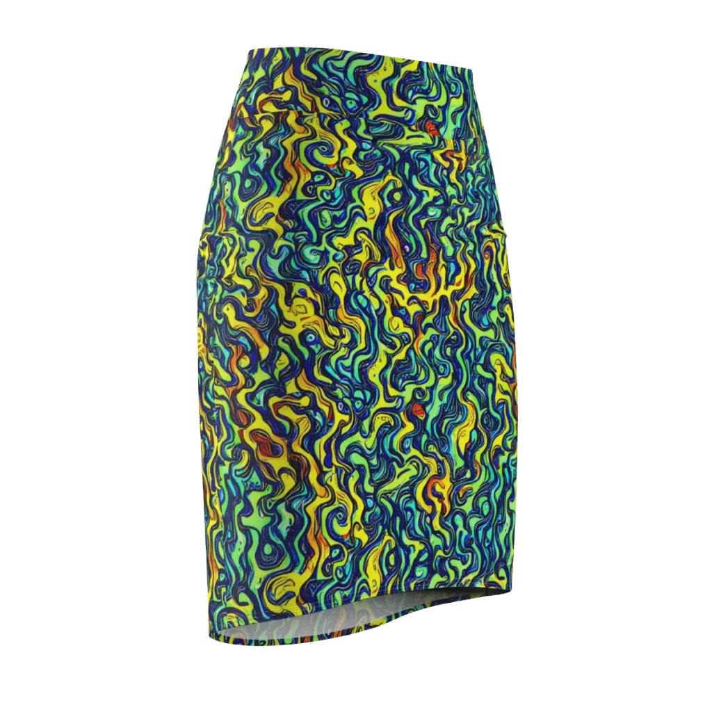 Electric Eel on Pencil Skirt — Front Side
