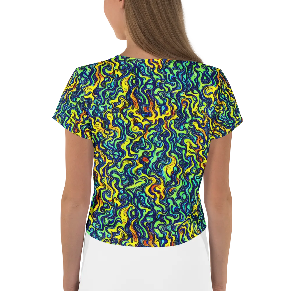 Electric Eel on Crop Tee — Back