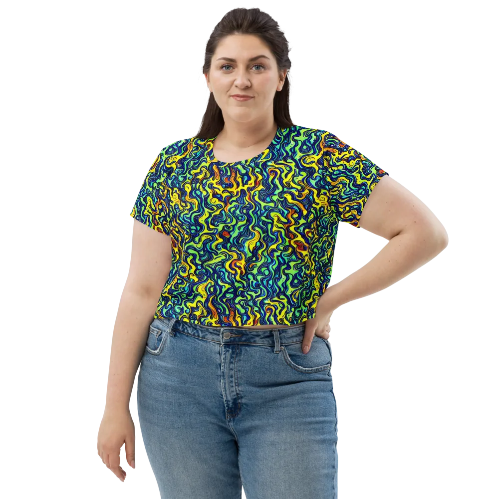 Electric Eel on Crop Tee — Front