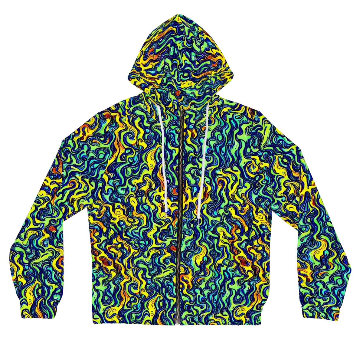 Electric Eel on Women's Full-Zip Hoodie — Front