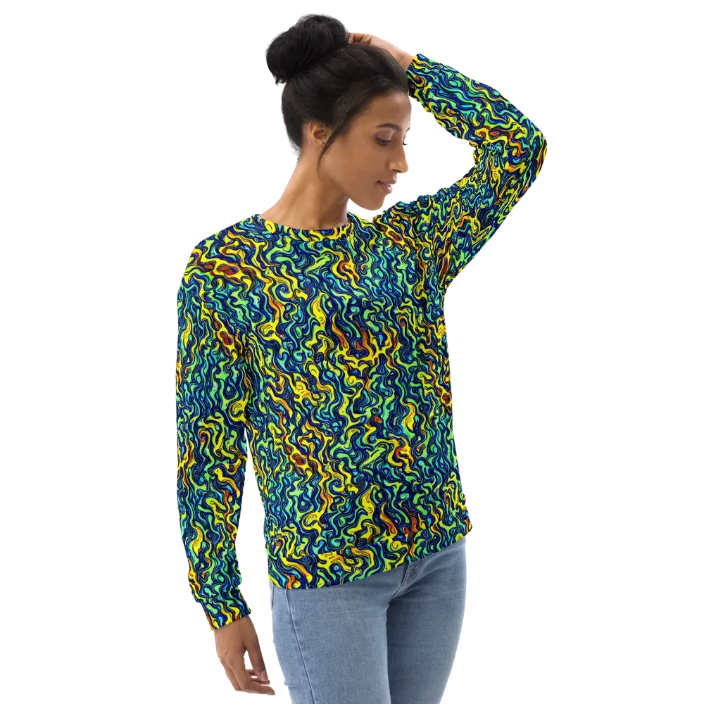 Electric Eel on Sweatshirt — Right Front