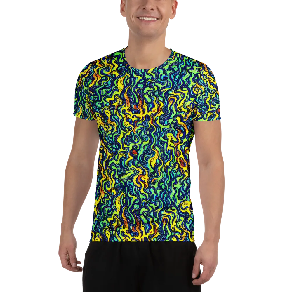 Electric Eel on Men's Athletic T-Shirt — Front