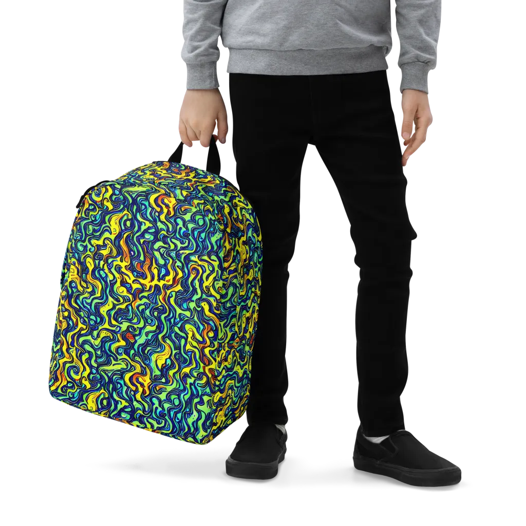 Electric Eel on Minimalist Backpack — Zoomed-in