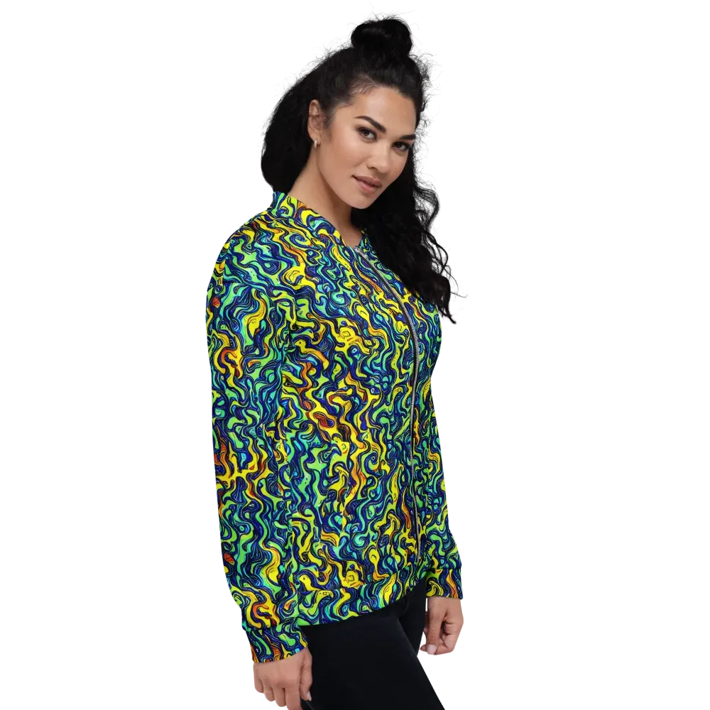 Electric Eel on Bomber Jacket — Right