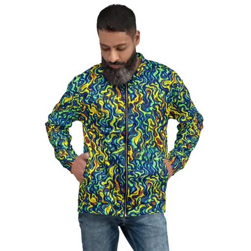 Electric Eel on a Bomber Jacket