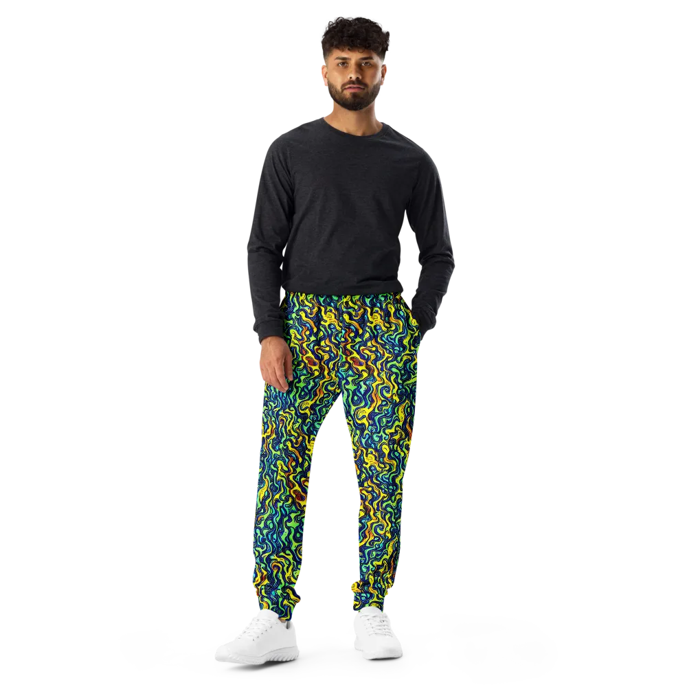 Electric Eel on Men's Joggers — Front