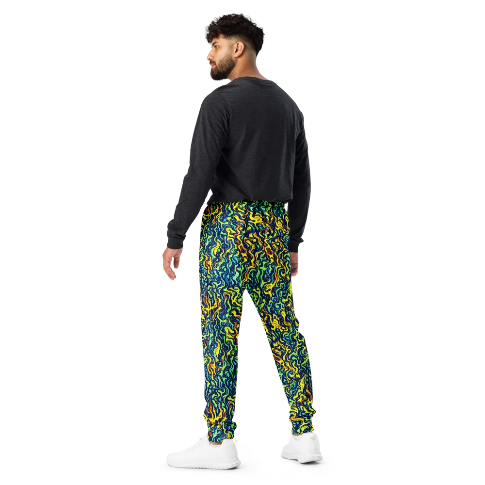 Electric Eel on Men's Joggers — Back