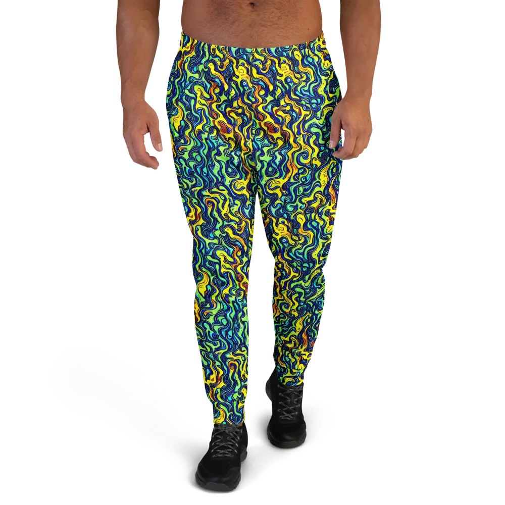 Electric Eel on Men's Joggers — Front