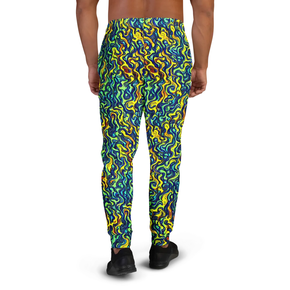 Electric Eel on Men's Joggers — Back