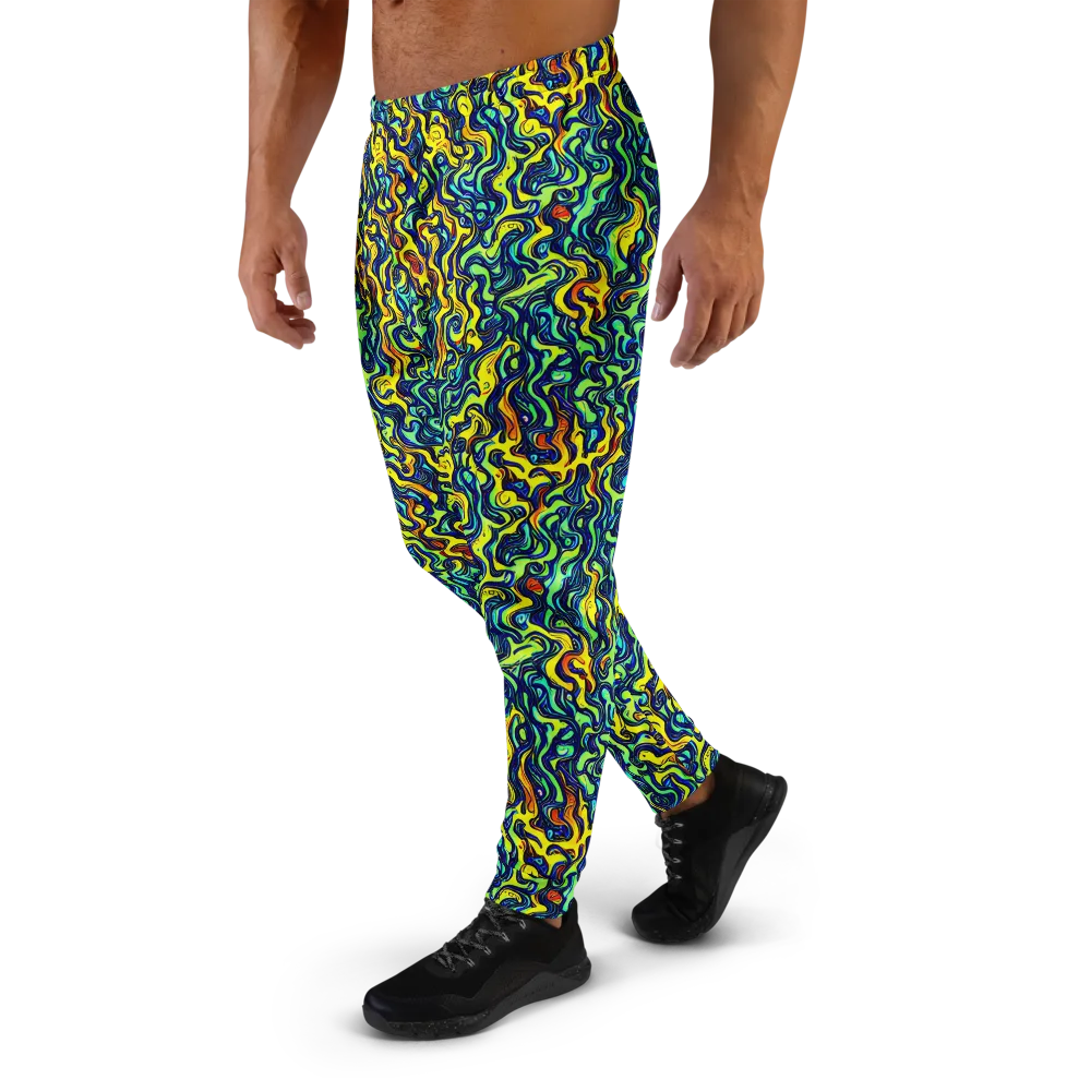 Electric Eel on Men's Joggers — Left