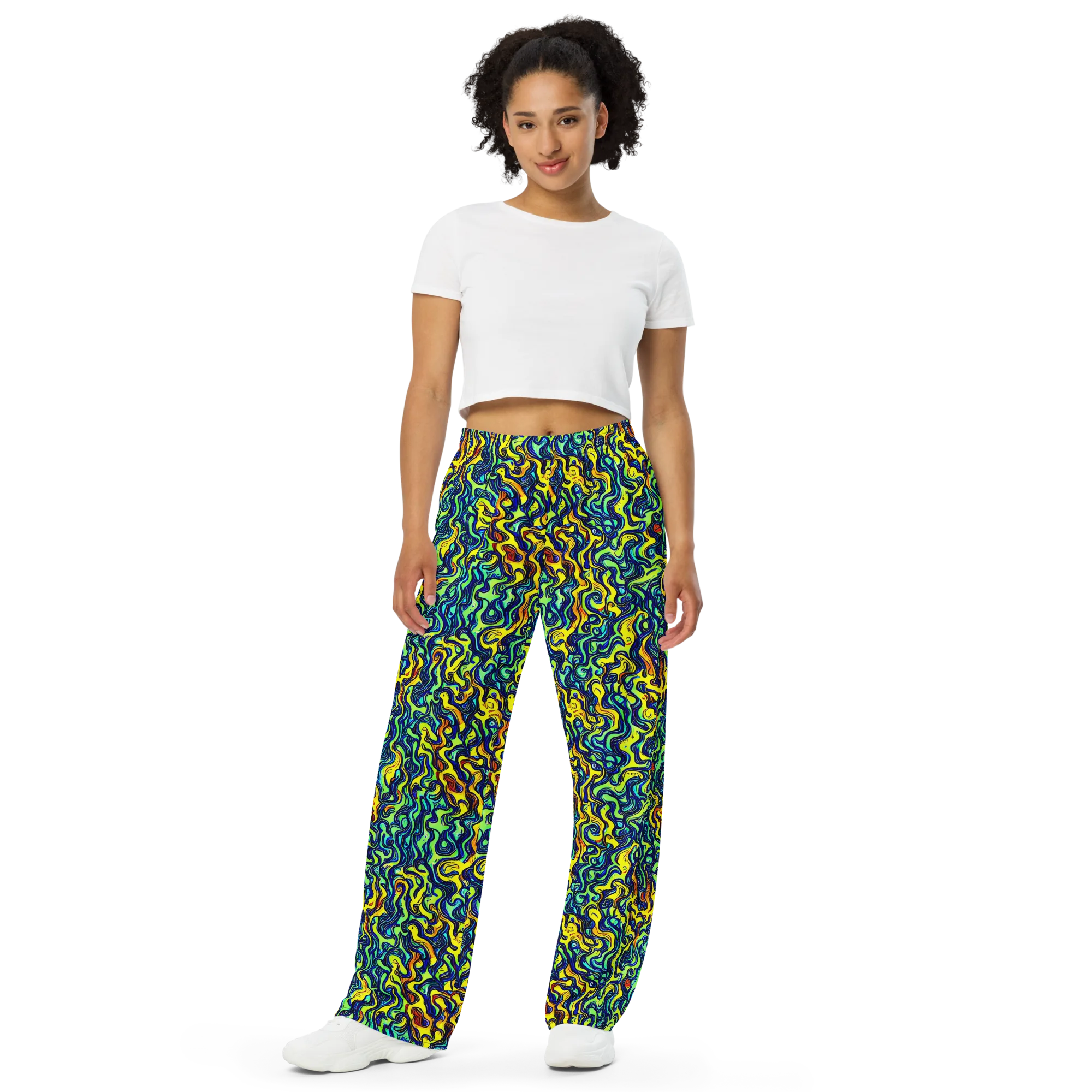 Electric Eel on Wide-Leg Pants — Front
