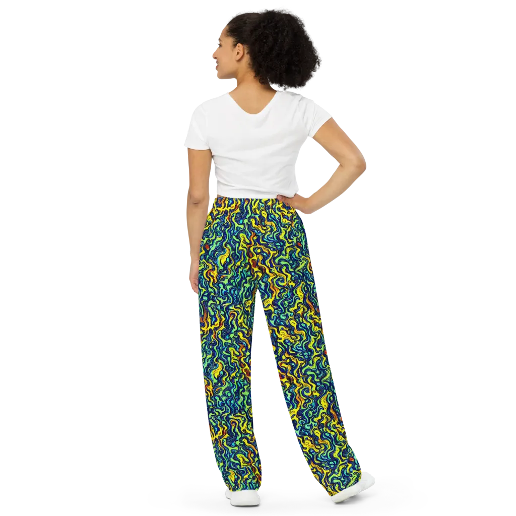 Electric Eel on Wide-Leg Pants — Back
