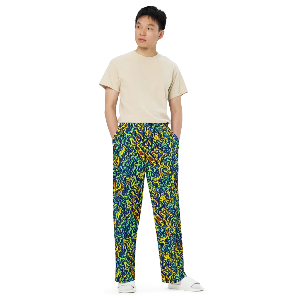 Electric Eel on Wide-Leg Pants — Front