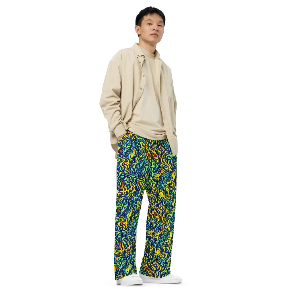 Electric Eel on Wide-Leg Pants — Right Front