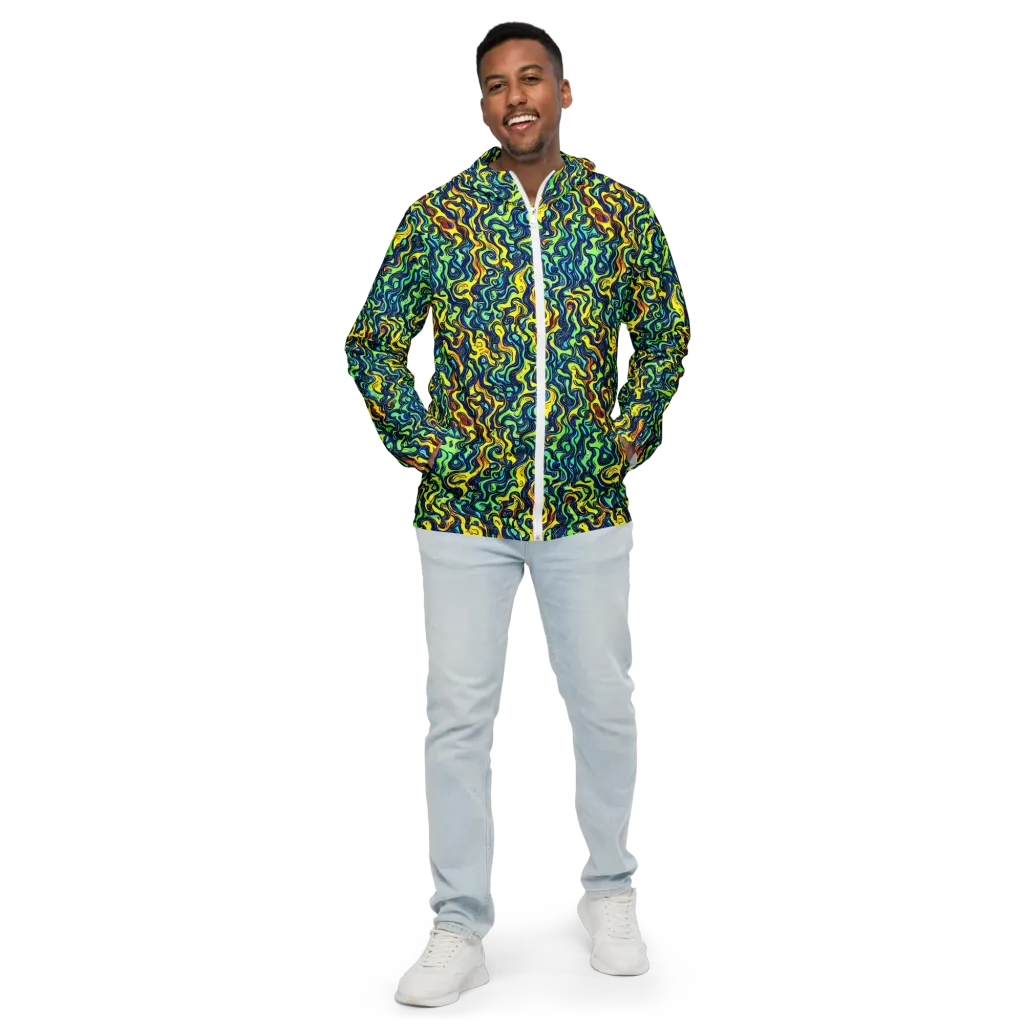 Electric Eel on Men's Windbreaker — Front