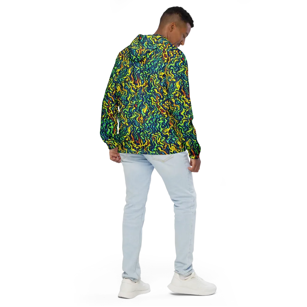 Electric Eel on Men's Windbreaker — Back