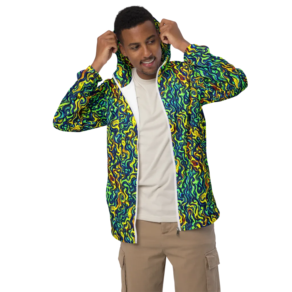 Electric Eel on Men's Windbreaker — Front