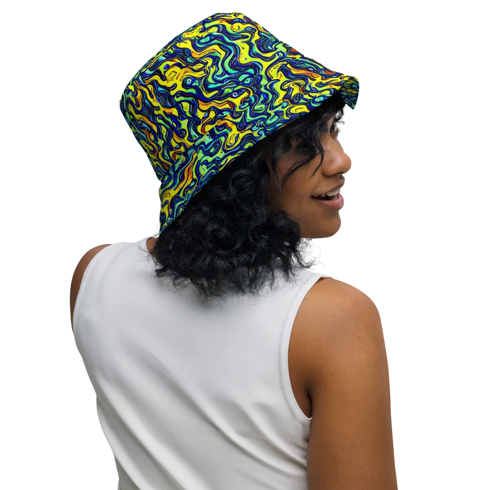 Electric Eel on Reversible Bucket Hat — Right Outside