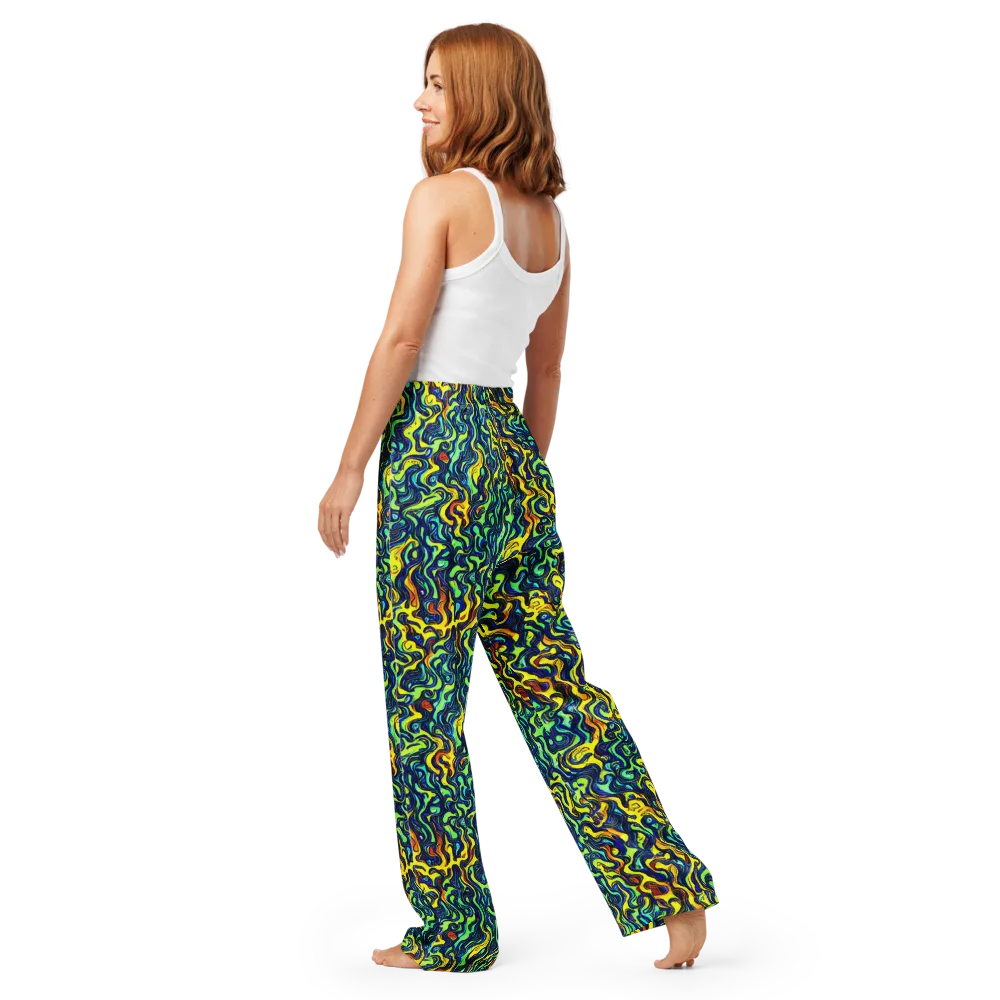 Electric Eel on Women's Pajama Pants — Back
