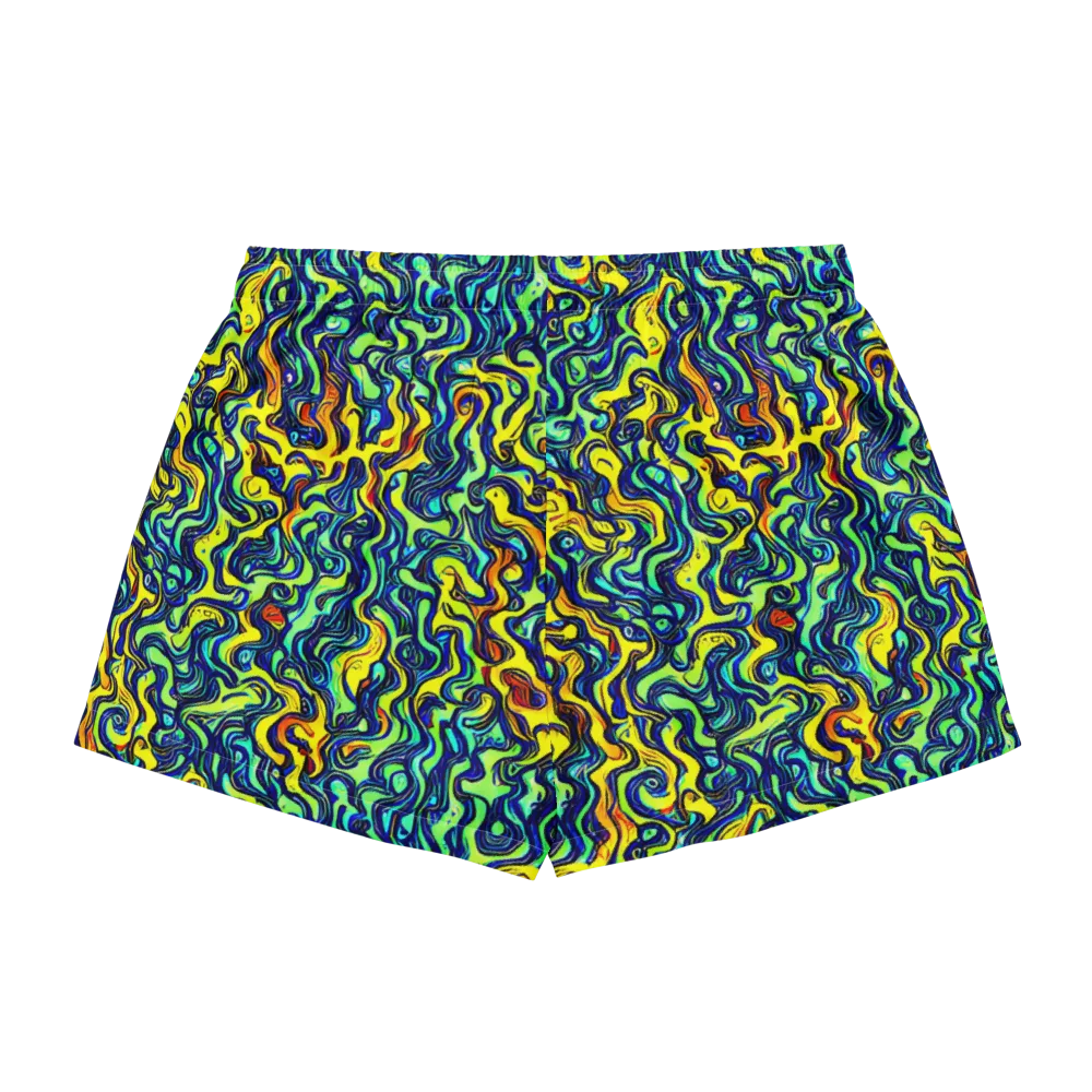 Electric Eel on Women's Pajama Shorts — Back