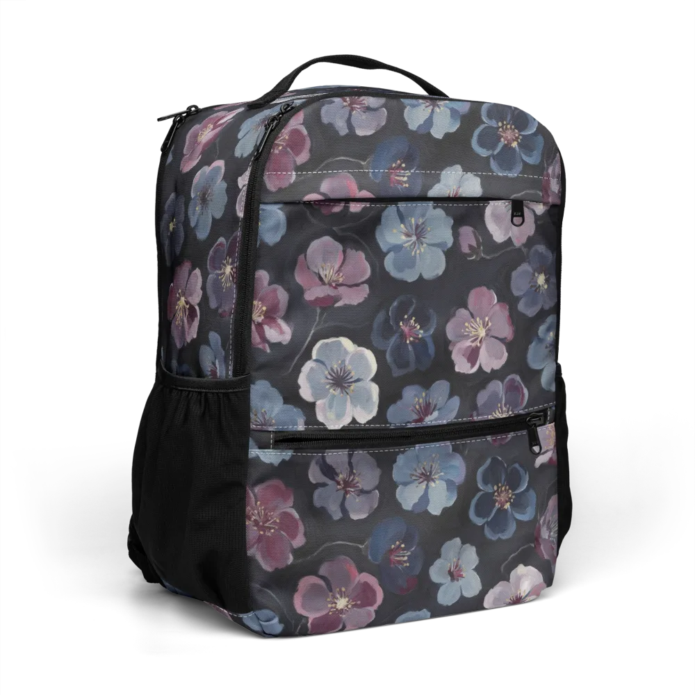 Dusky Florals on Utility Backpack — Right Front