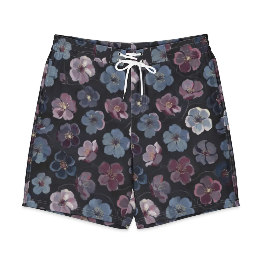 Dusky Florals on Men's Board Shorts — Front