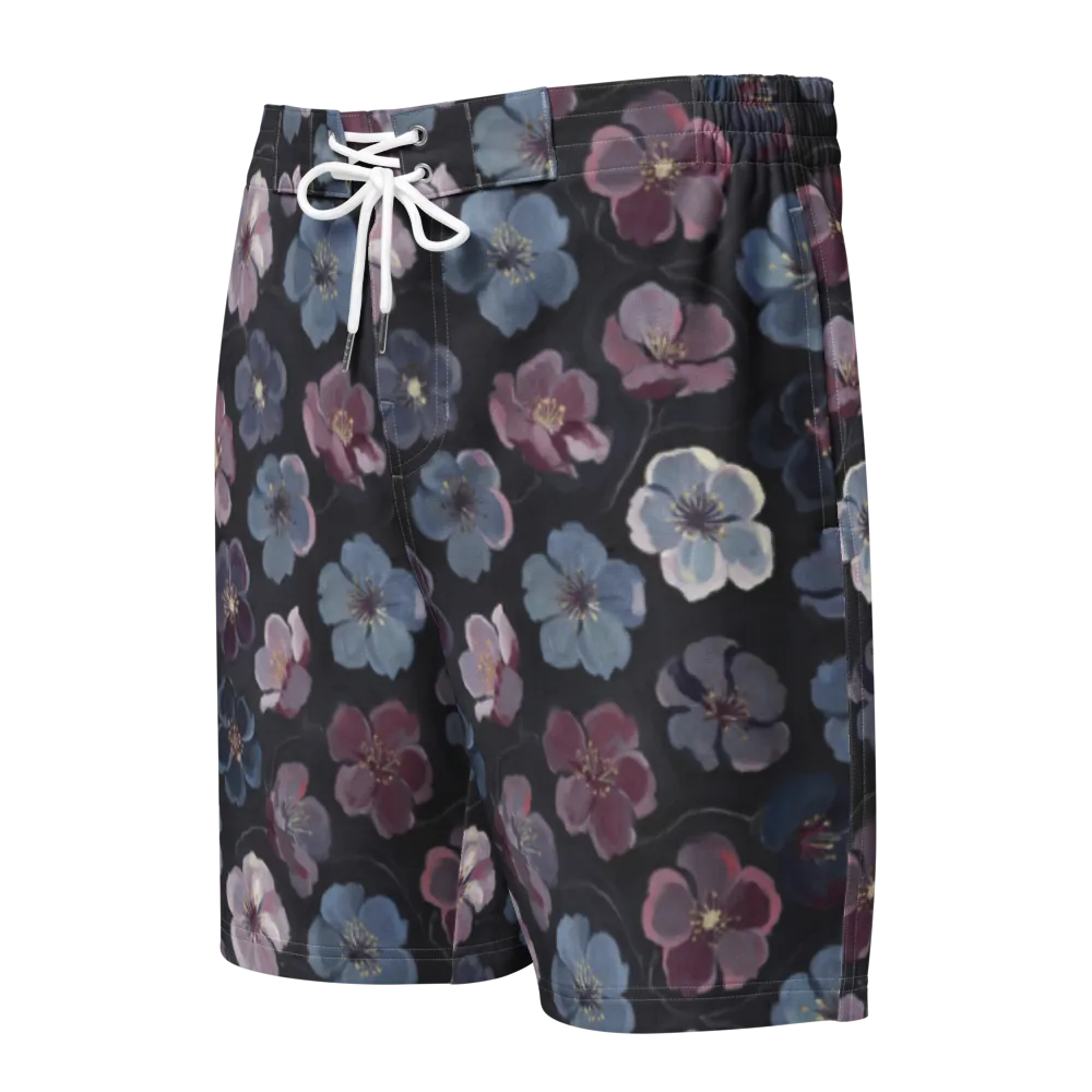 Dusky Florals on Men's Board Shorts — Front