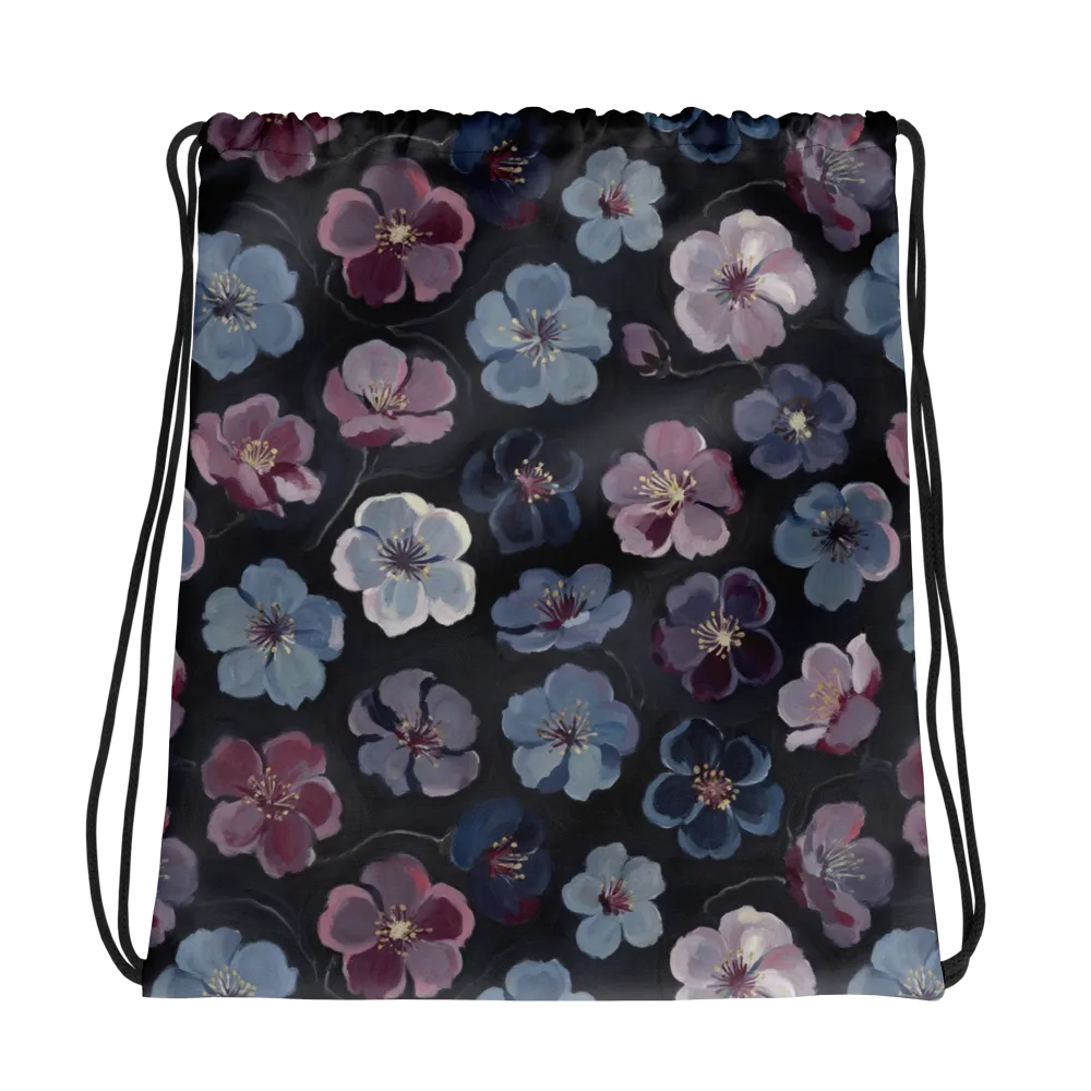 Dusky Florals on Drawstring Bag — Photo