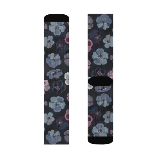 Dusky Florals on a Socks