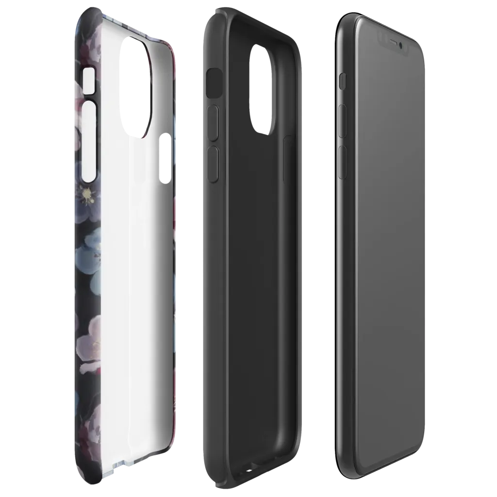 Dusky Florals on Tough Case for iPhone® — Right