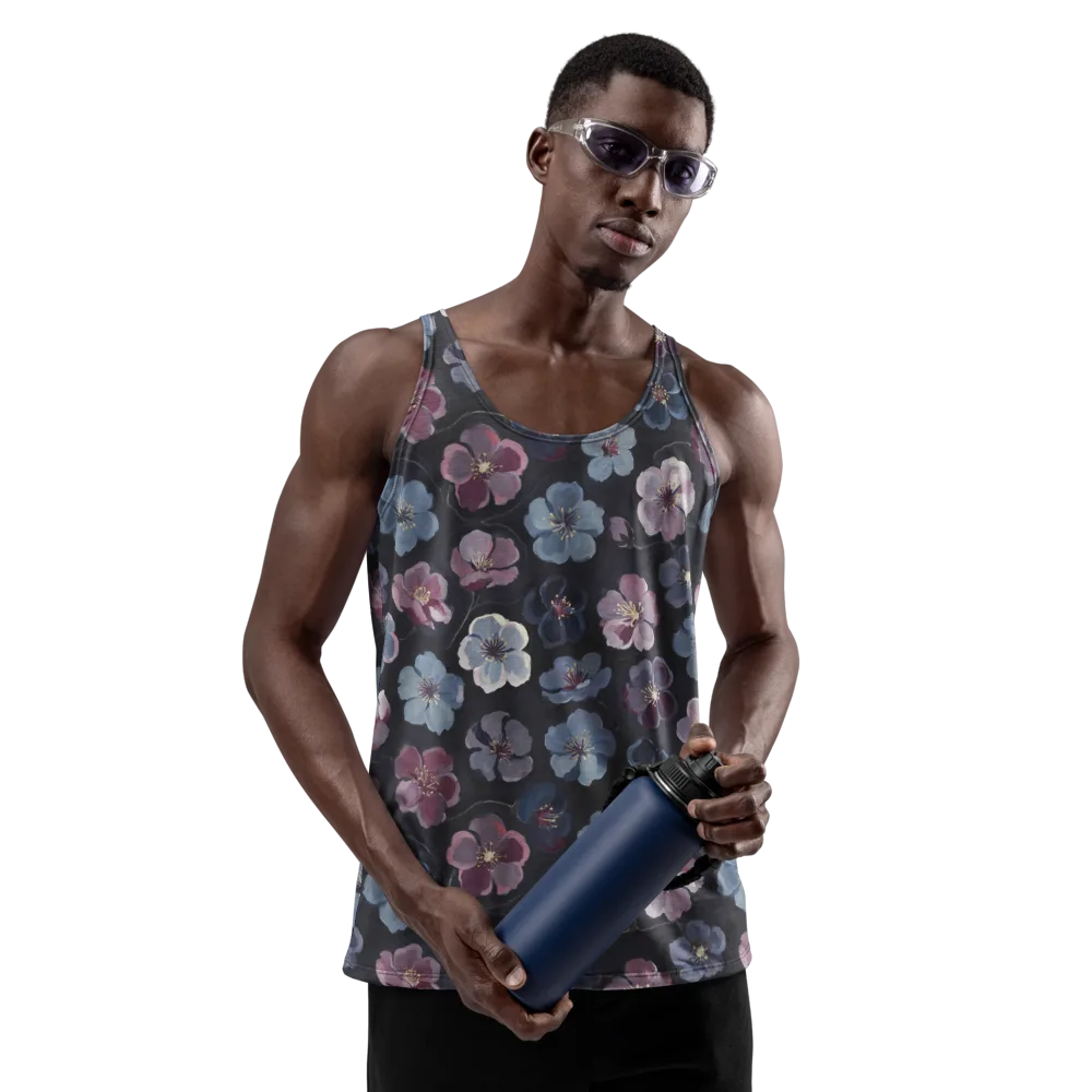 Dusky Florals on Men's Tank Top — Front