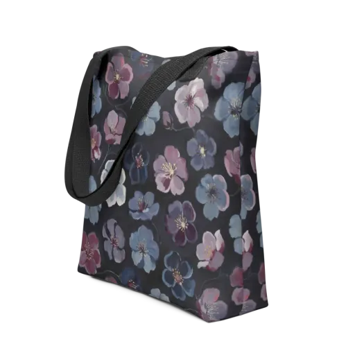 Dusky Florals on a Tote Bag