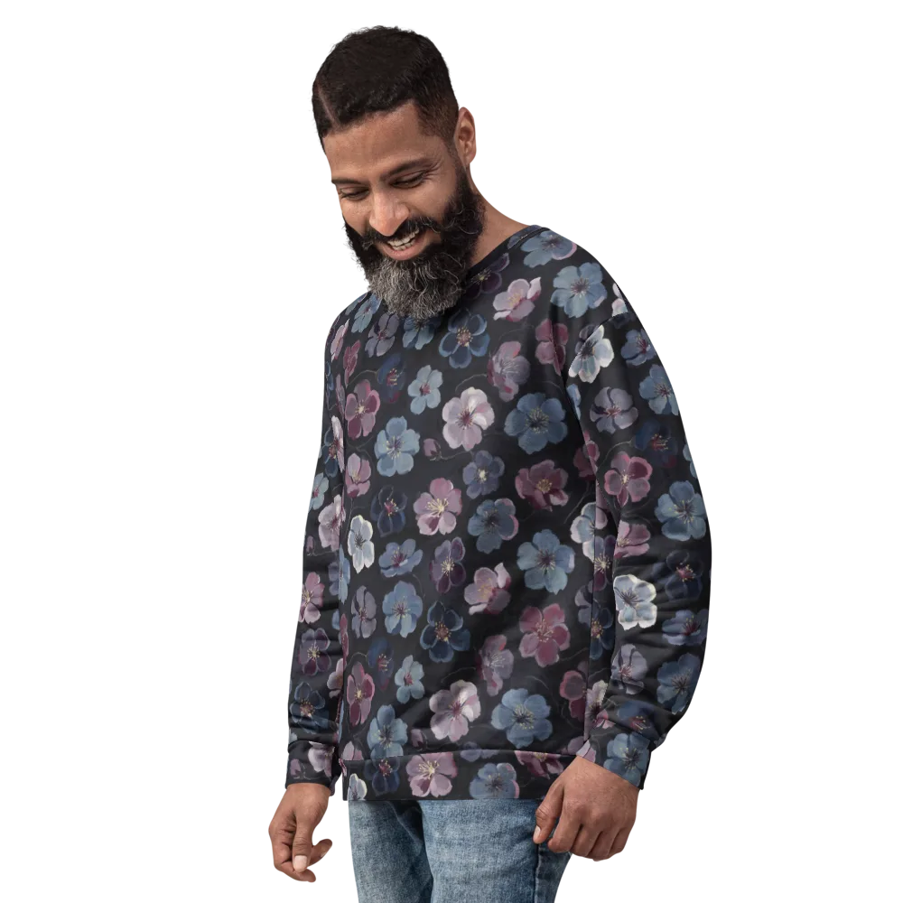 Dusky Florals on Sweatshirt — Left Front