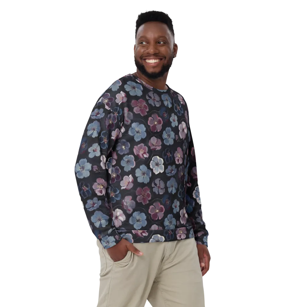 Dusky Florals on Sweatshirt — Front