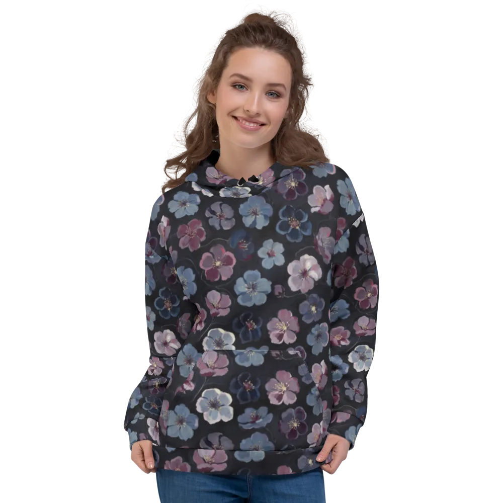 Dusky Florals on Hoodie — Front