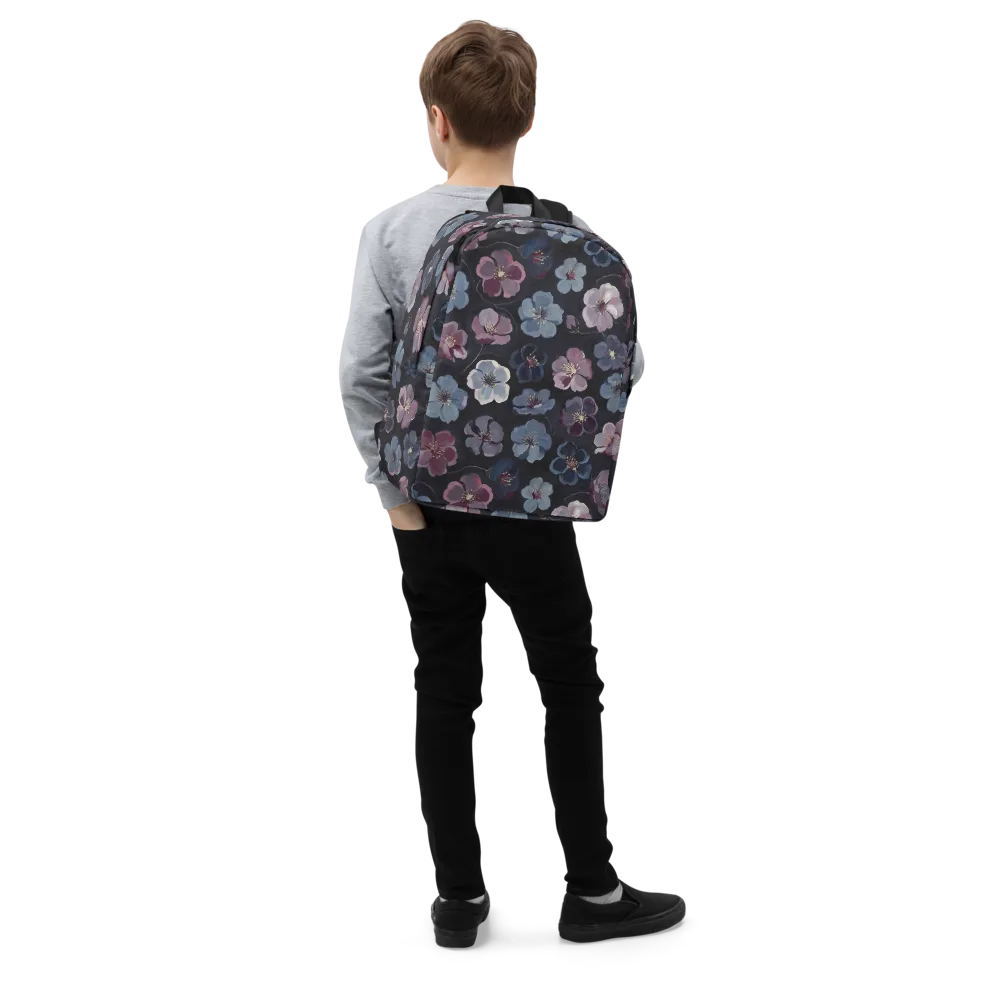Dusky Florals on Minimalist Backpack — Right Front