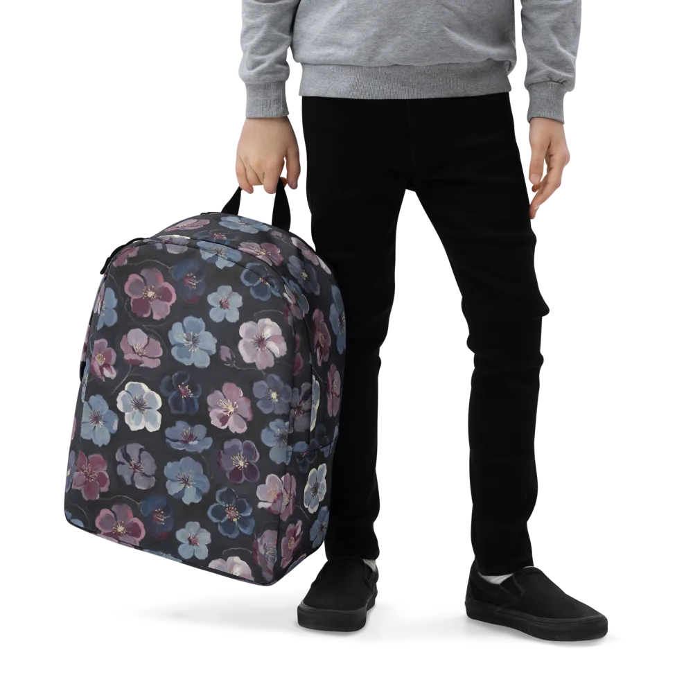 Dusky Florals on Minimalist Backpack — Zoomed-in
