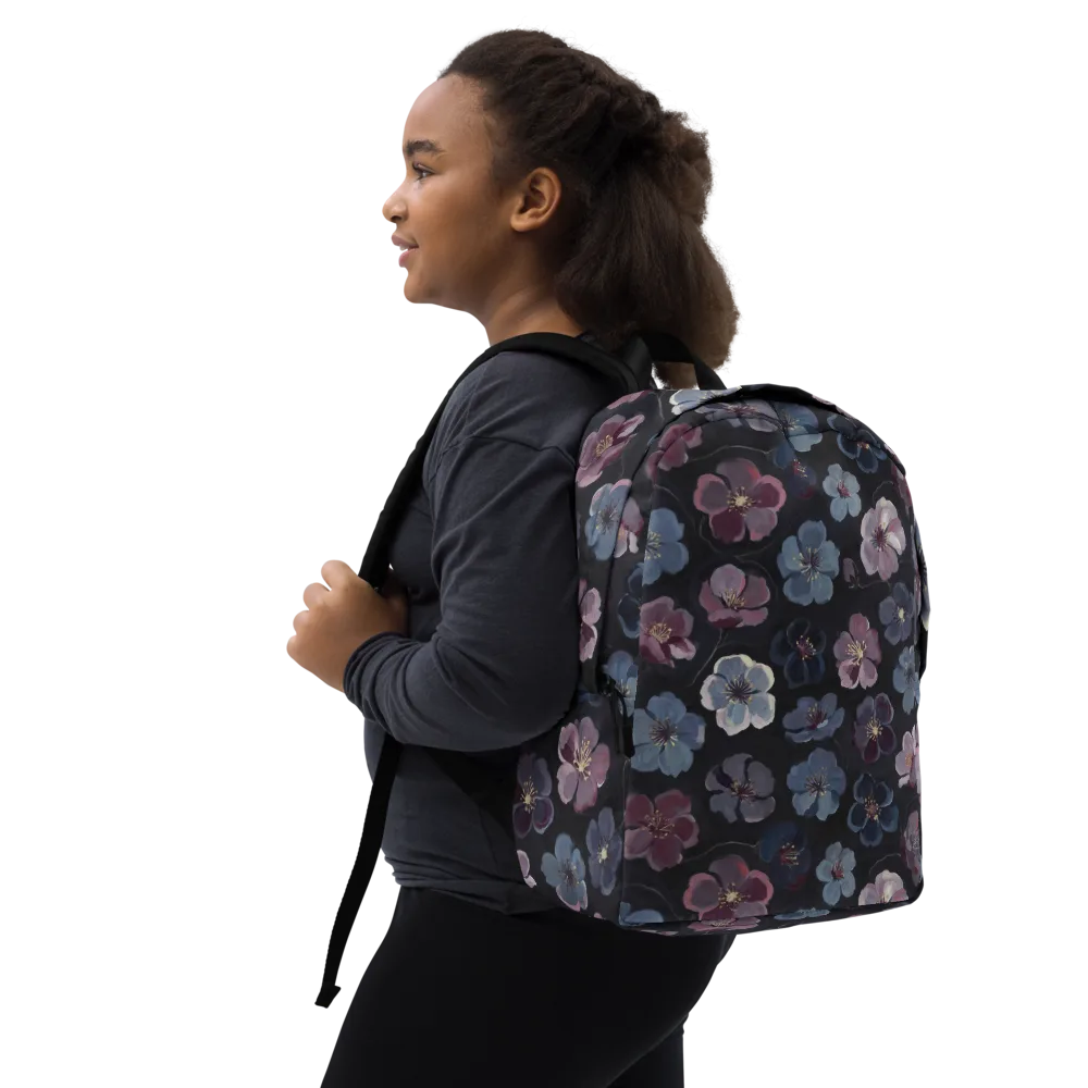 Dusky Florals on Minimalist Backpack — Right Front