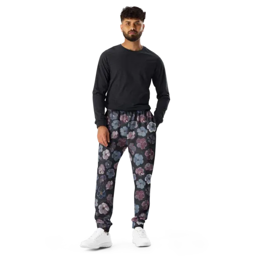 Dusky Florals on a Men's Joggers