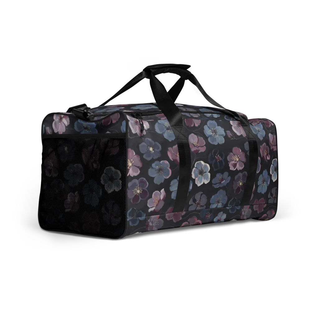 Dusky Florals on Duffle Bag — Right Front