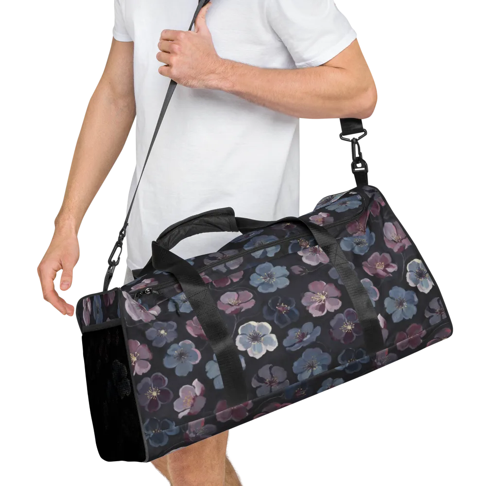 Dusky Florals on Duffle Bag — Right Front