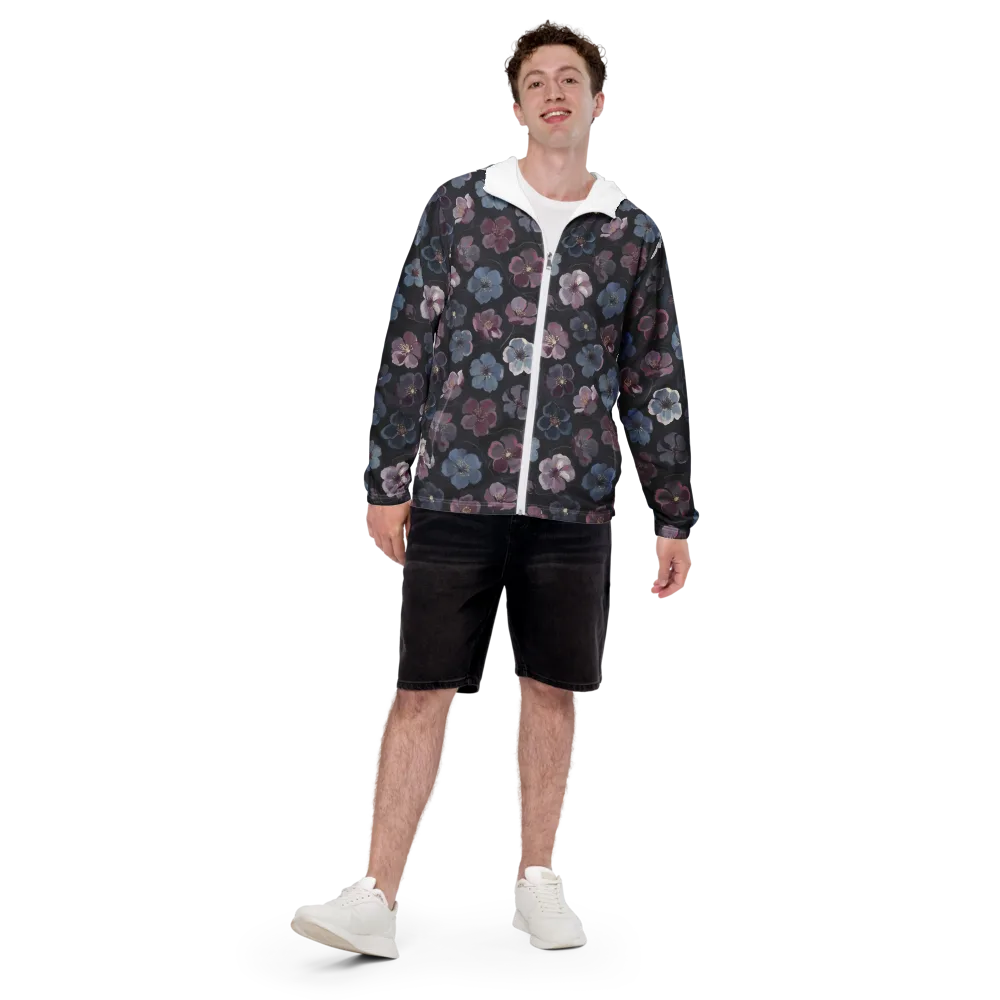 Dusky Florals on Men's Windbreaker — Front